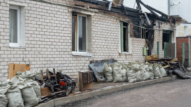 Professional Fire Damage Removal technician working in Glenelg, MD